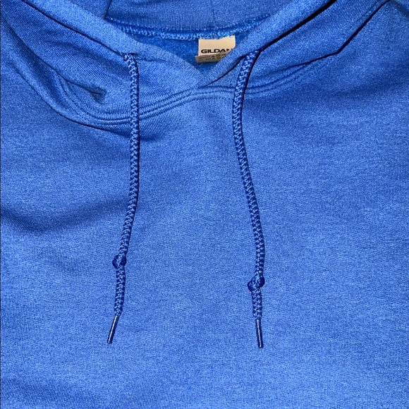 NWOT - Gildan Blue Pullover Sweatshirt Hoodie - Picture 5 of 7